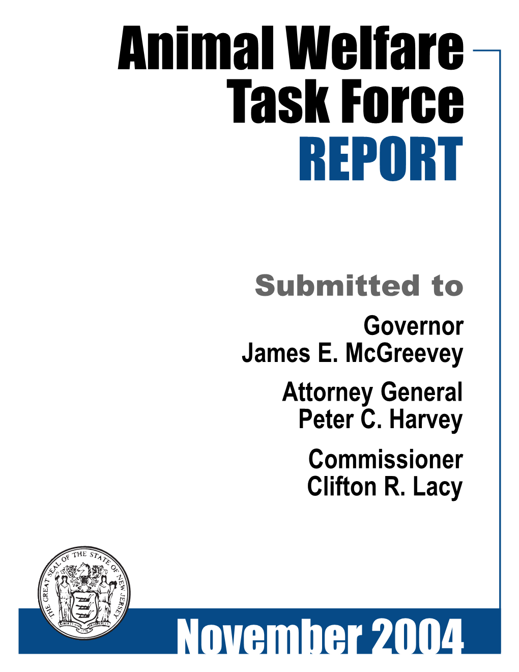 Animal Welfare Task Force REPORT