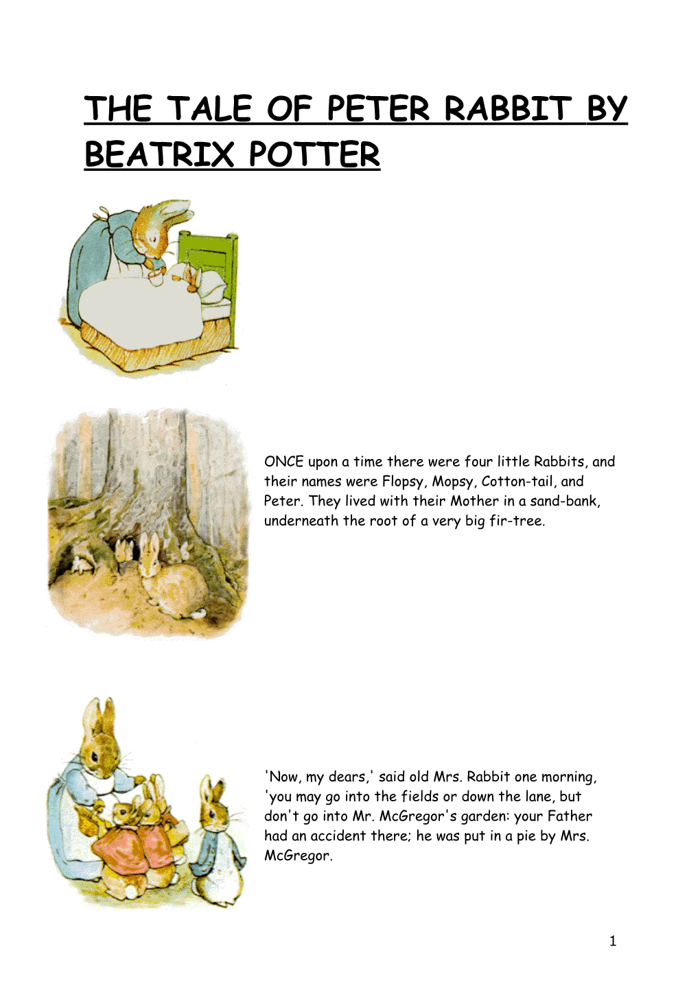 The Tale of Peter Rabbit