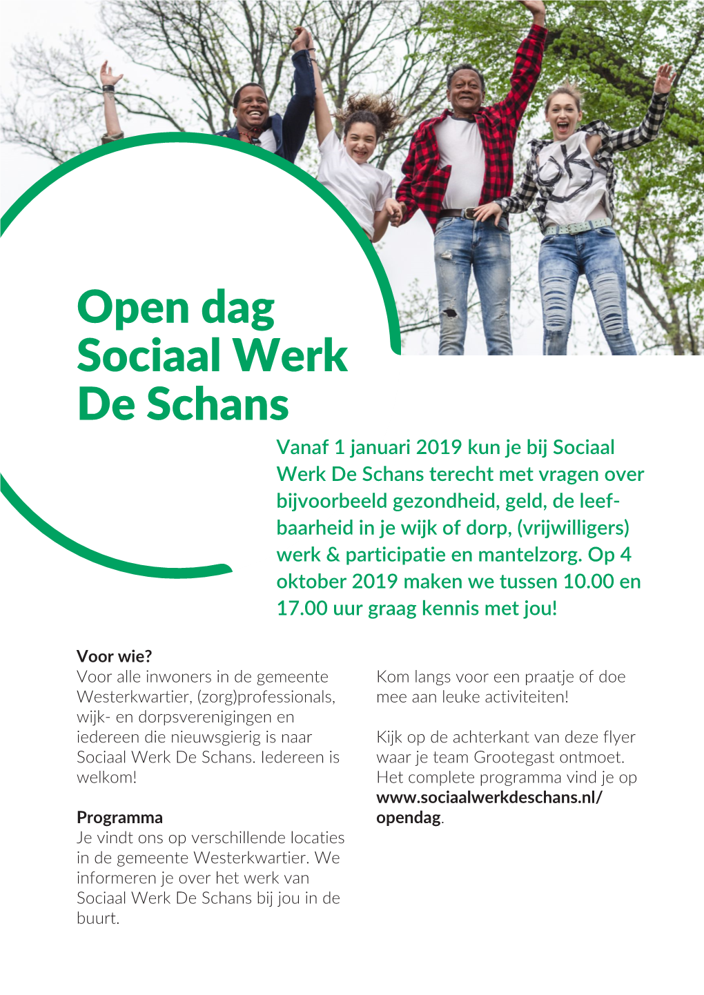 Open Dag Sociaal Werk De Schans