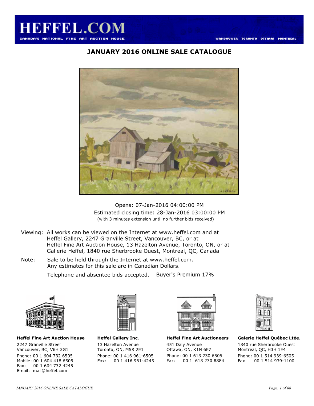 Auction Catalogue