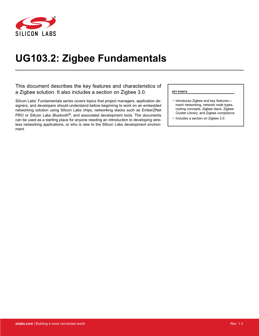 UG103.2: Zigbee Fundamentals