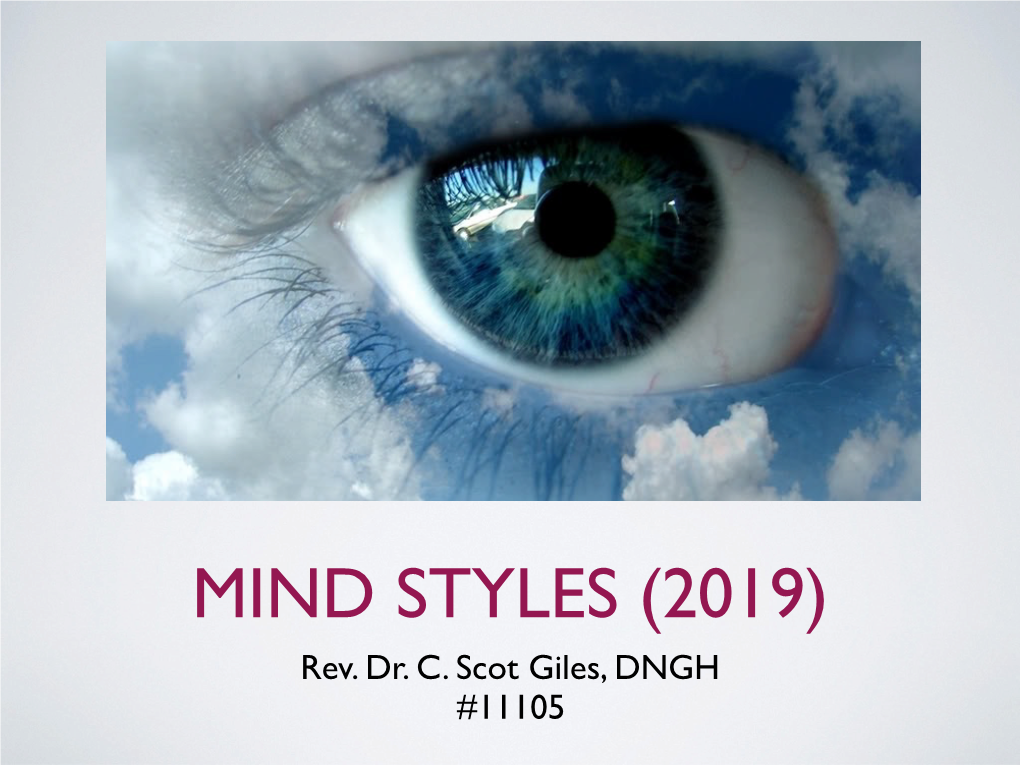 Eye-Roll and Mind Styles 2019