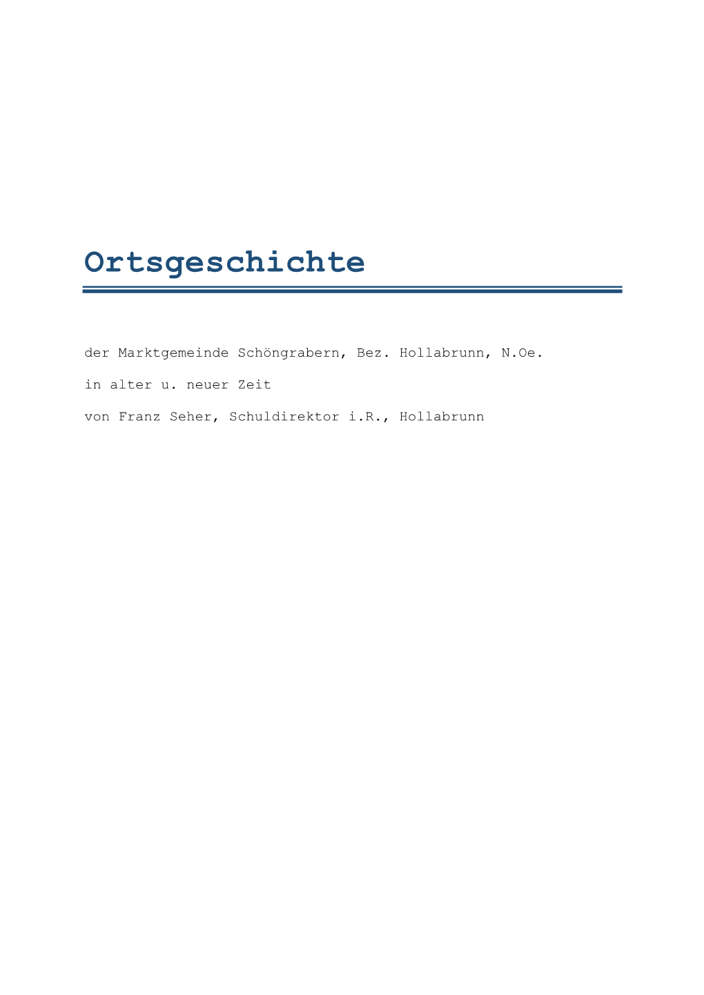 Ortsgeschichte