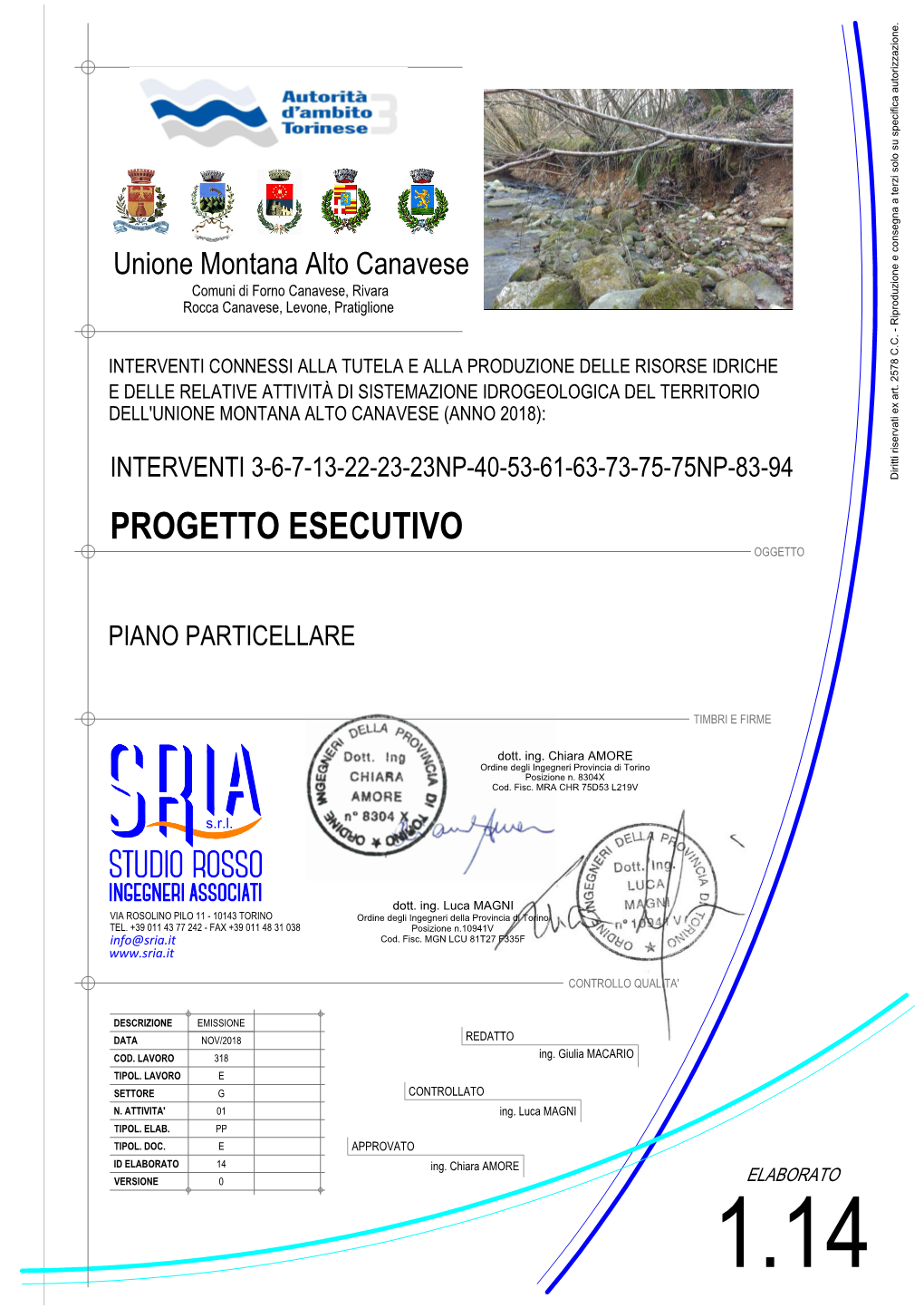 Progetto Esecutivo Oggetto