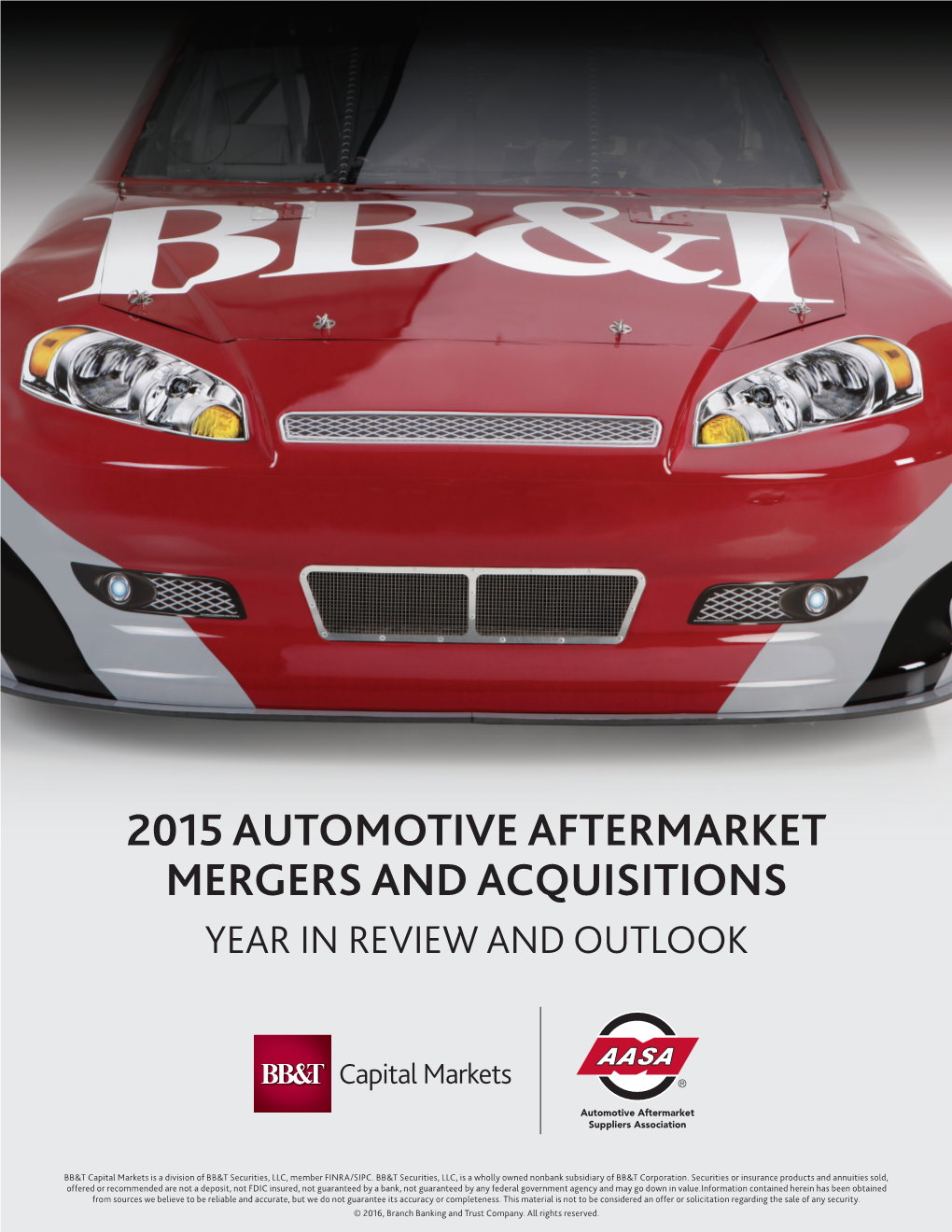 2015 Automotive Aftermarket Mergers and Acquisitions Year in Review and Outlook