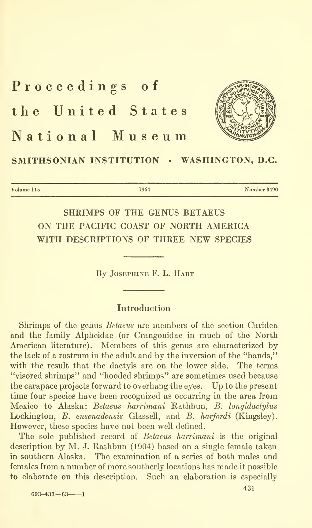 Proceedings of the United States National Museum