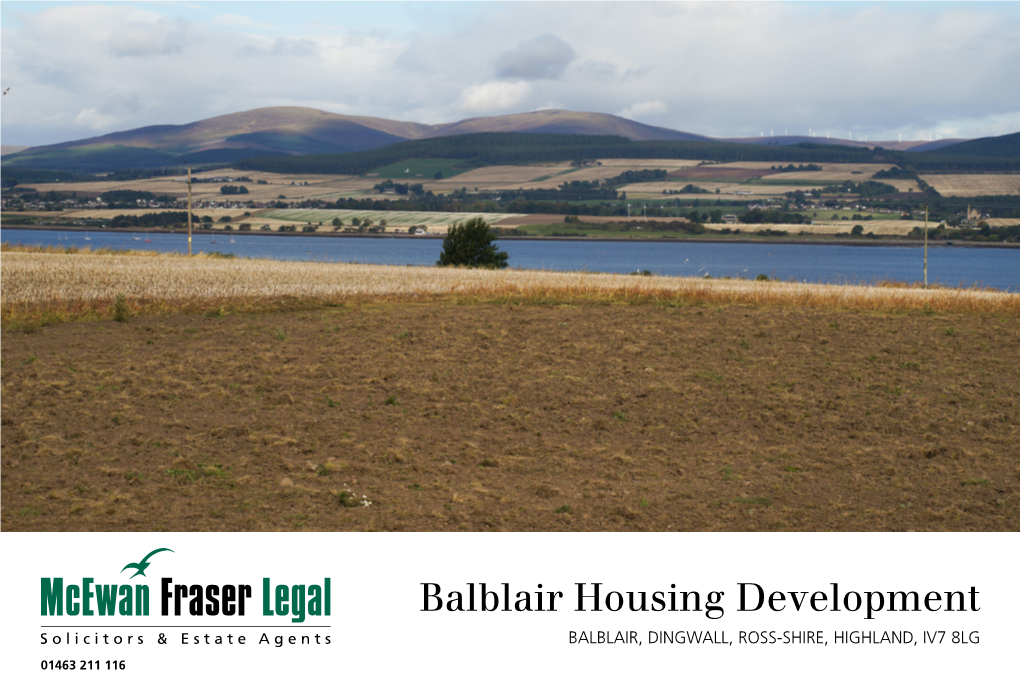 Balblair Housing Development