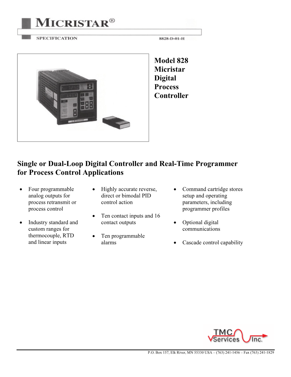 Model 828 Micristar Digital Process Controller