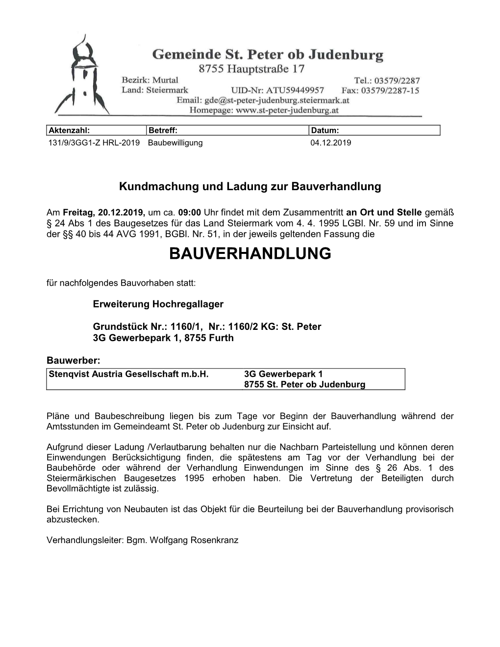 Bauverhandlung