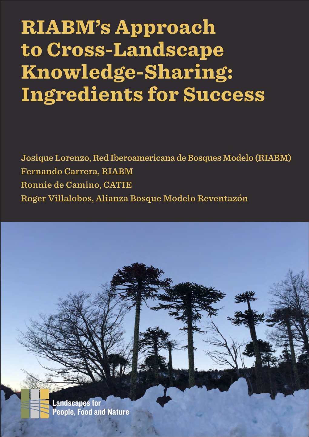 RIABM's Approach to Cross-Landscape Knowledge