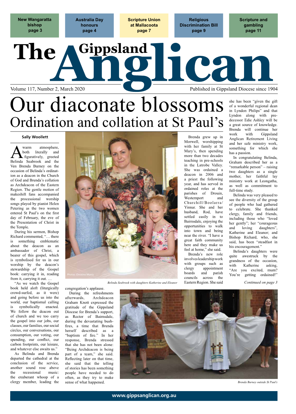 Gippsland Anglican March 2020 View Archived Newsletter