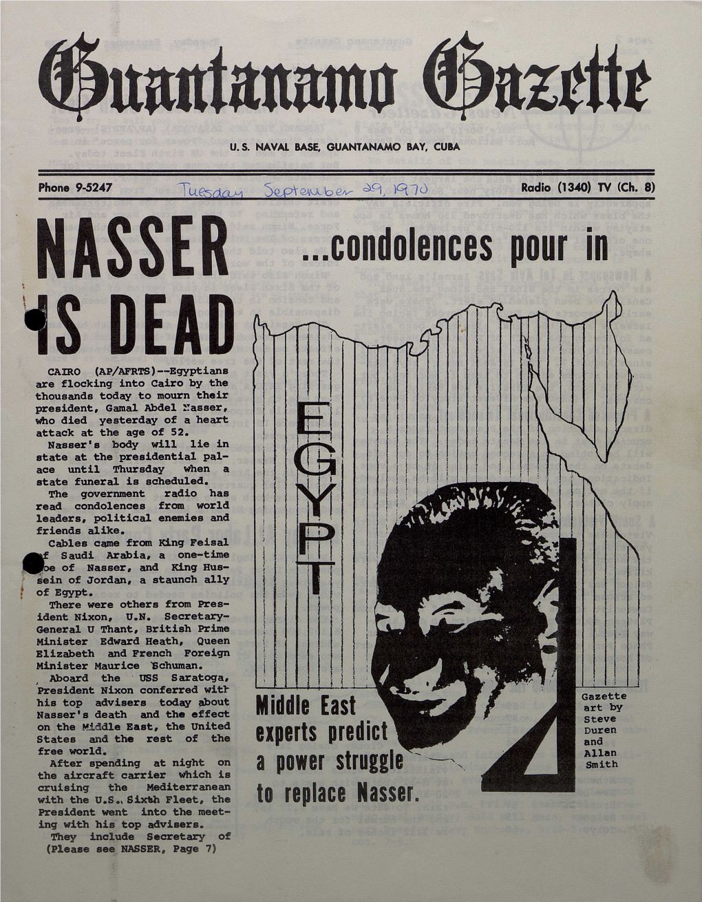Nasser Is Dead