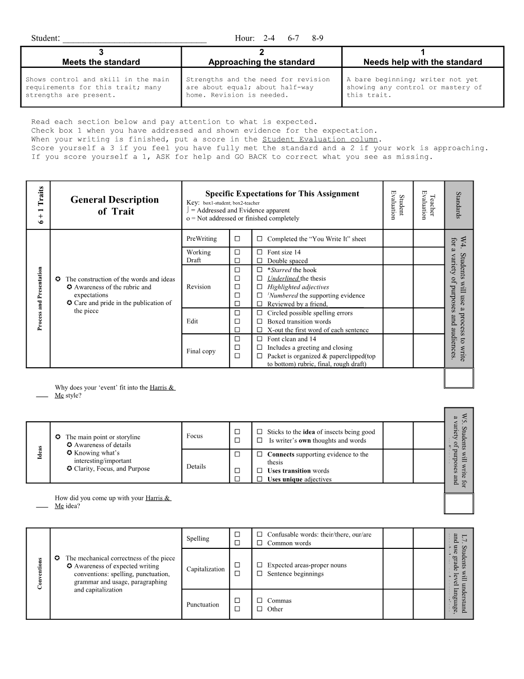 Read Each Section Below and Pay Attention to What Is Expected s2