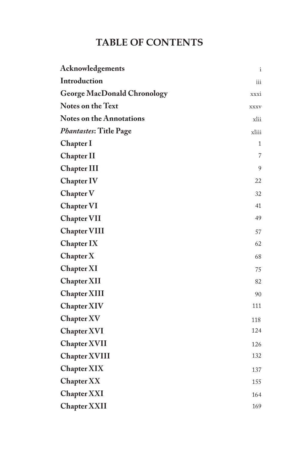 Table of Contents