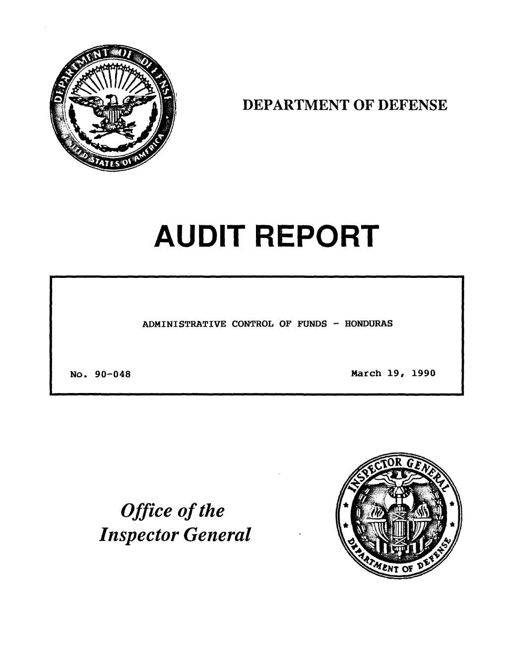 Administrative Control of Funds - Honduras