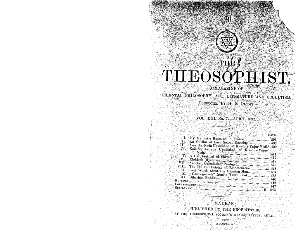 Theosophist V13 N07 April 1892