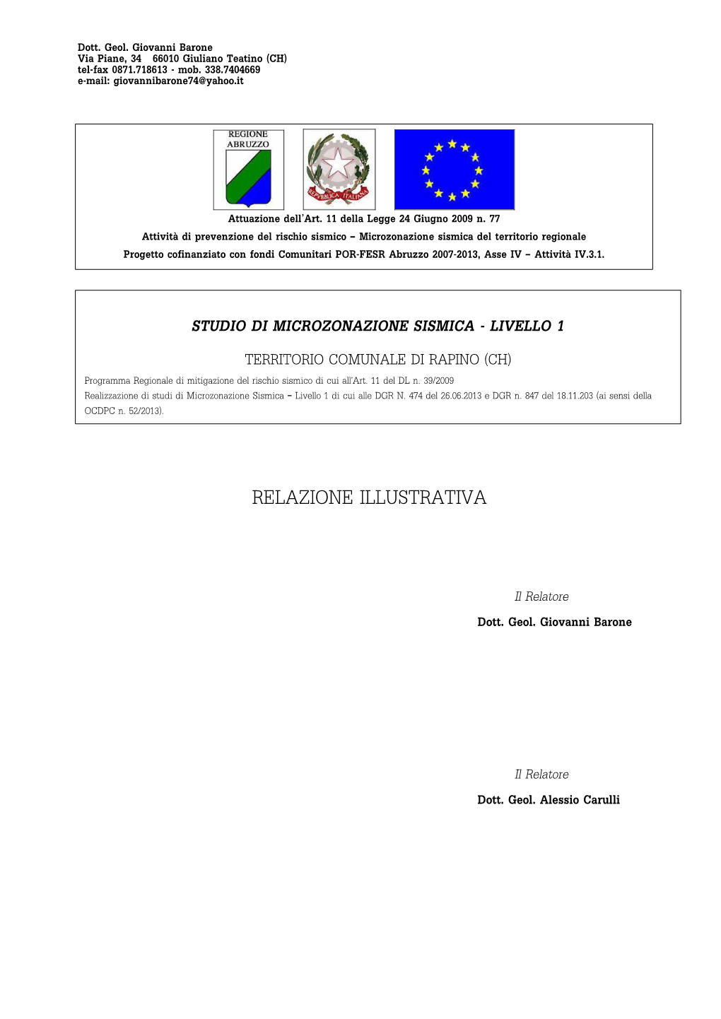 Relazione Illustrativa