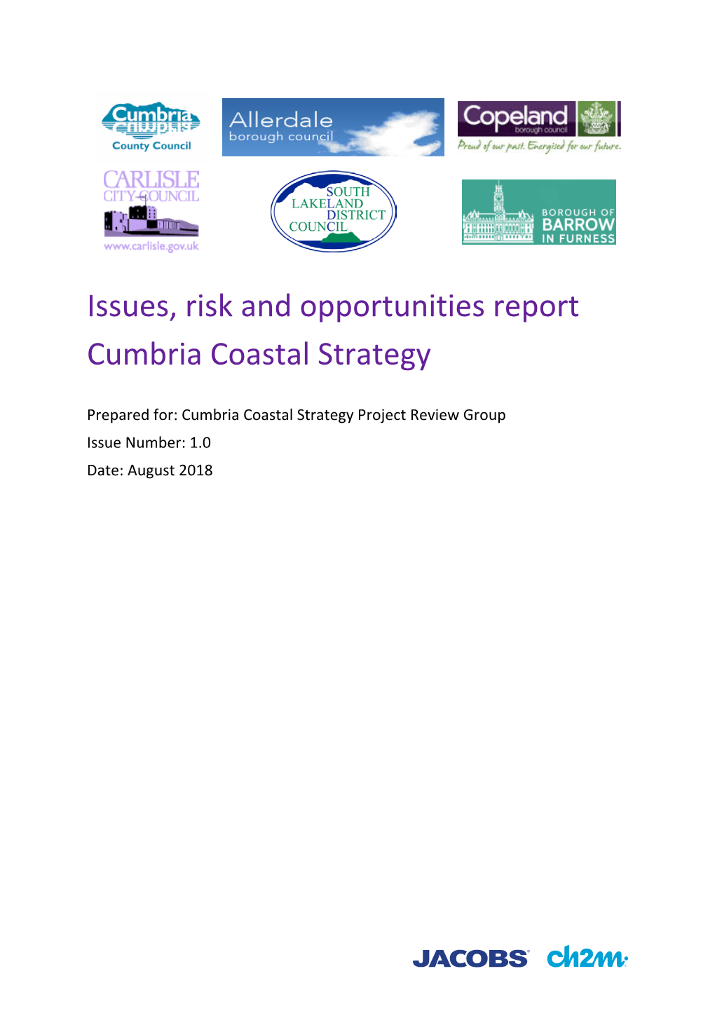Issues, Risk and Opportunities Report Cumbria Coastal Strategy