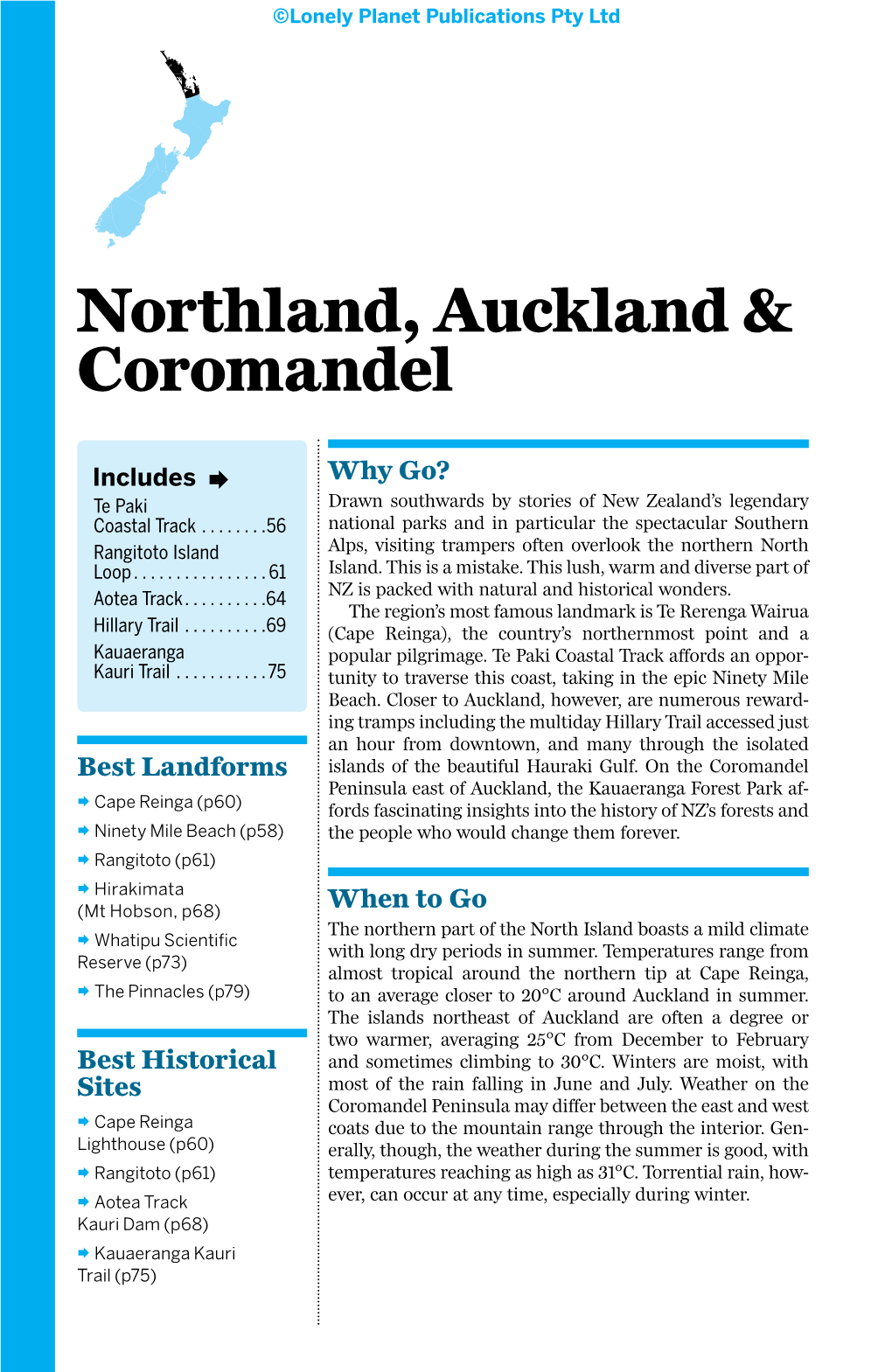 Northland, Auckland & Coromandel