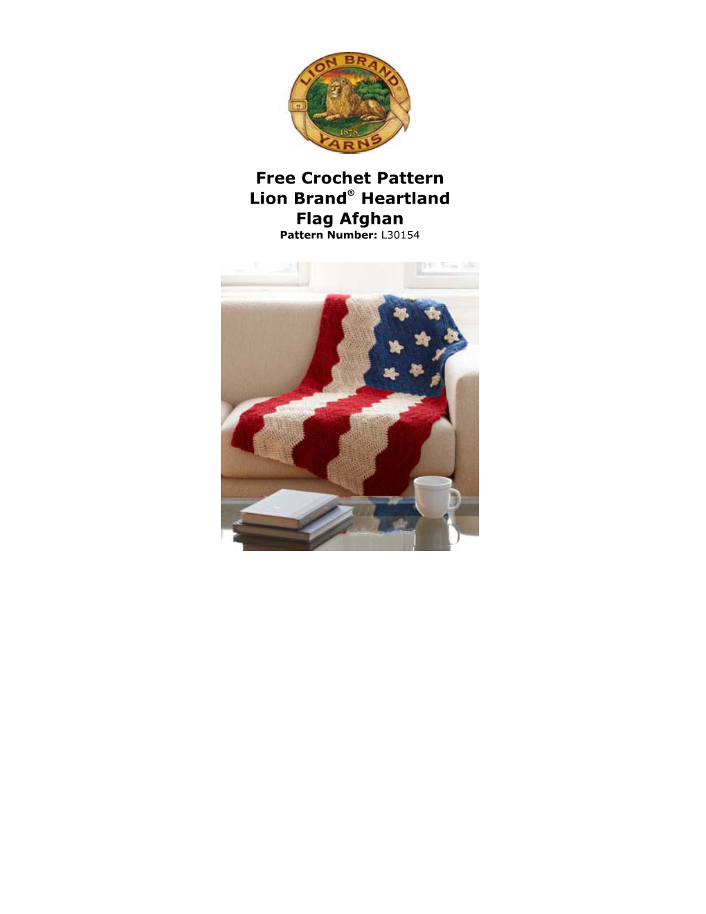 To Download the American Flag Afghan Pattern