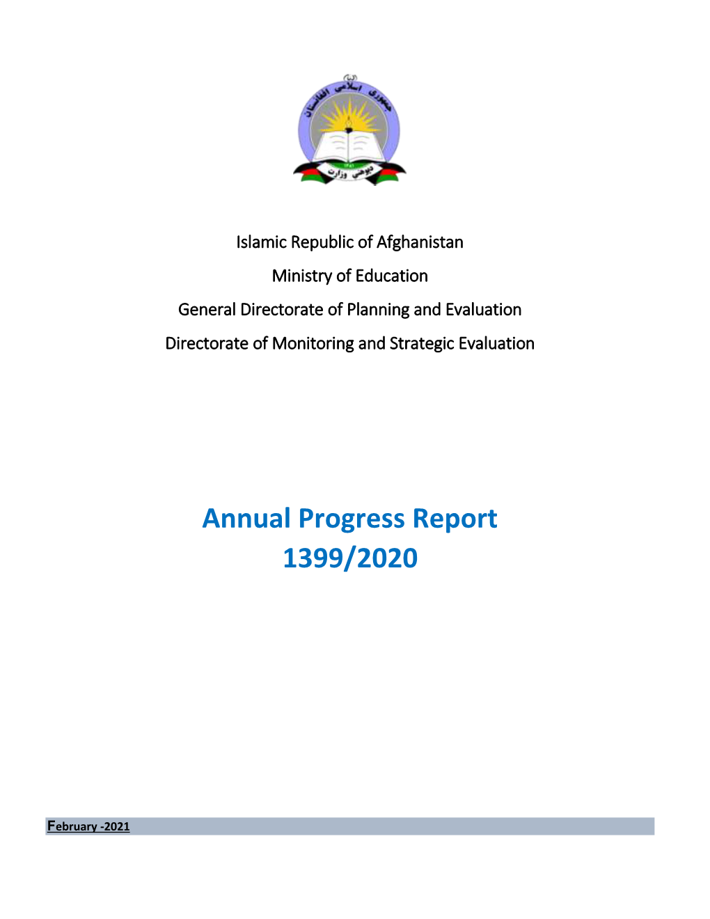Annual Progress Report 1399/2020
