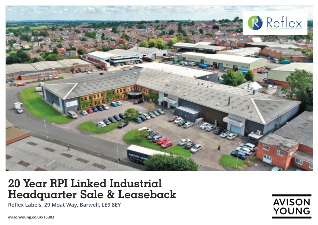 20 Year RPI Linked Industrial Headquarter Sale & Leaseback