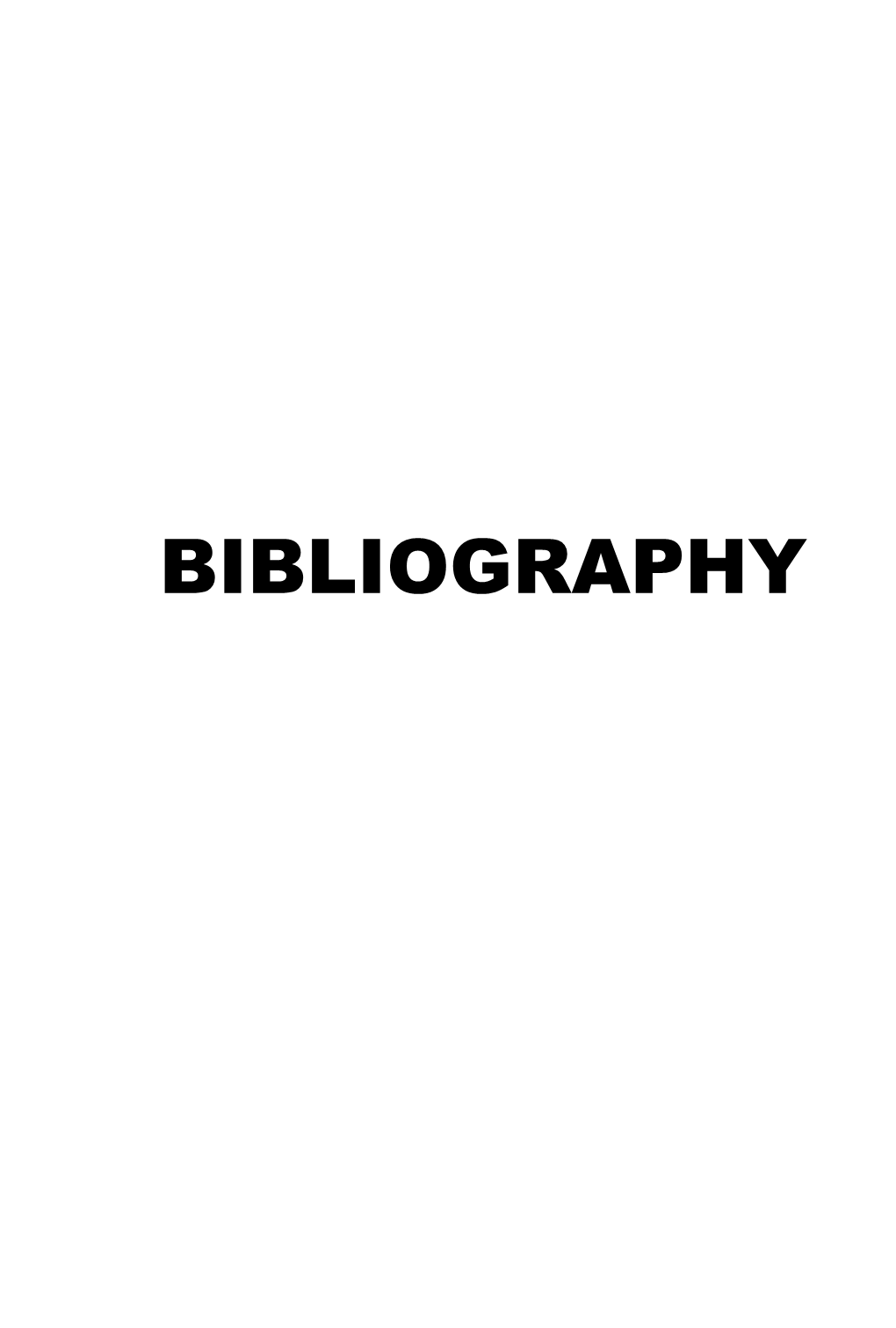 Bibliography