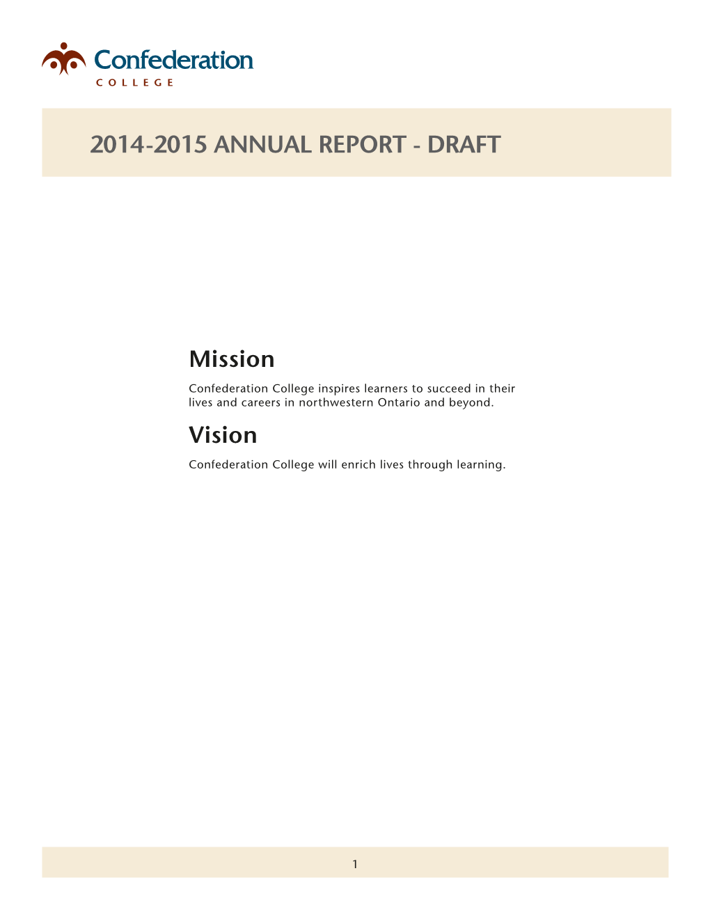 2014-2015 Annual Report - Draft