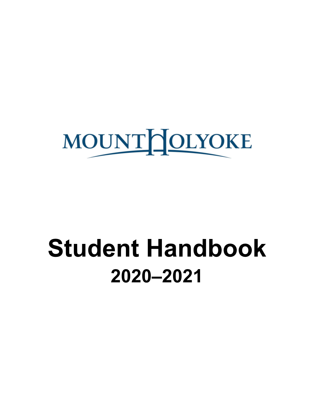 Student Handbook 2020–2021