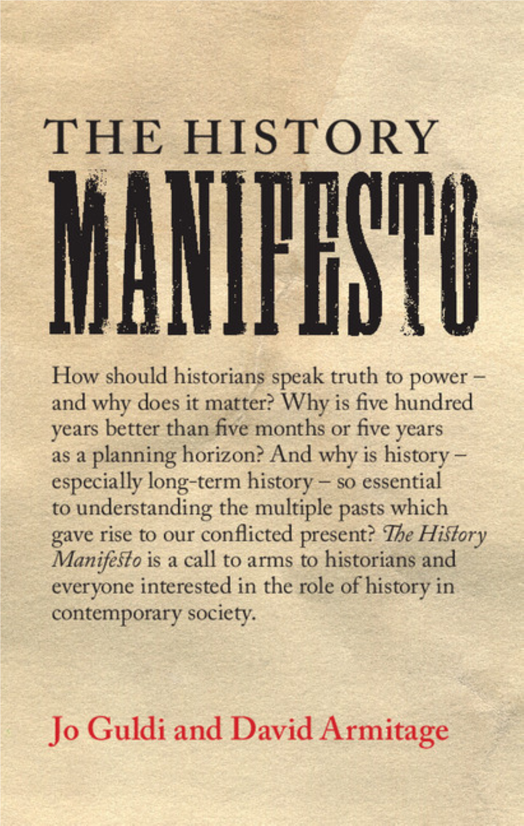 The History Manifesto