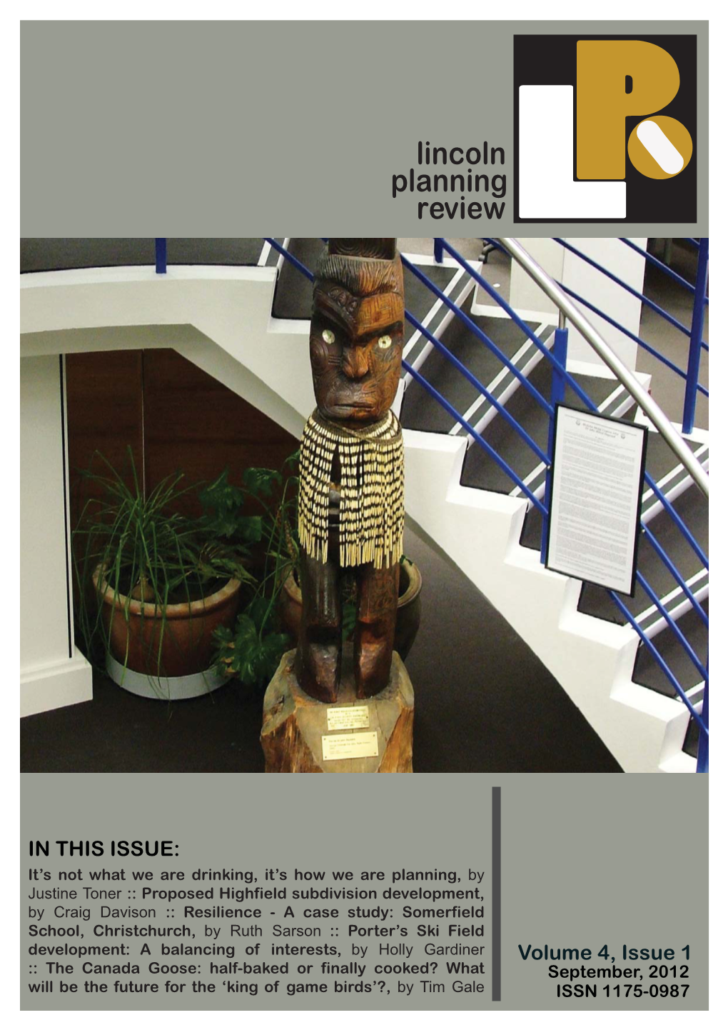 Lincoln Planning Review Volume 4, Issue 1 September 2012