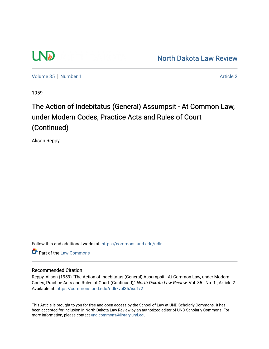 Assumpsit - at Common Law, Under Modern Codes, Practice Acts and Rules of Court (Continued)