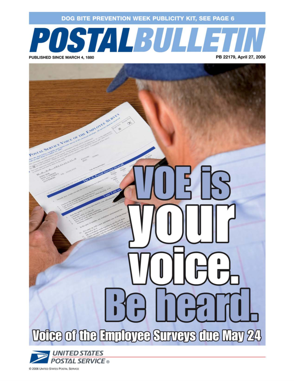 Postal Bulletin 22179 (4-27-06)