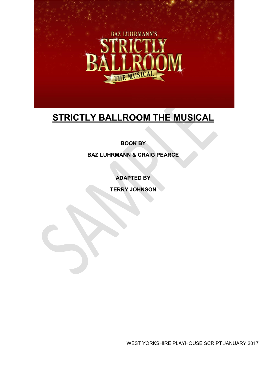 Strictly Ballroom the Musical