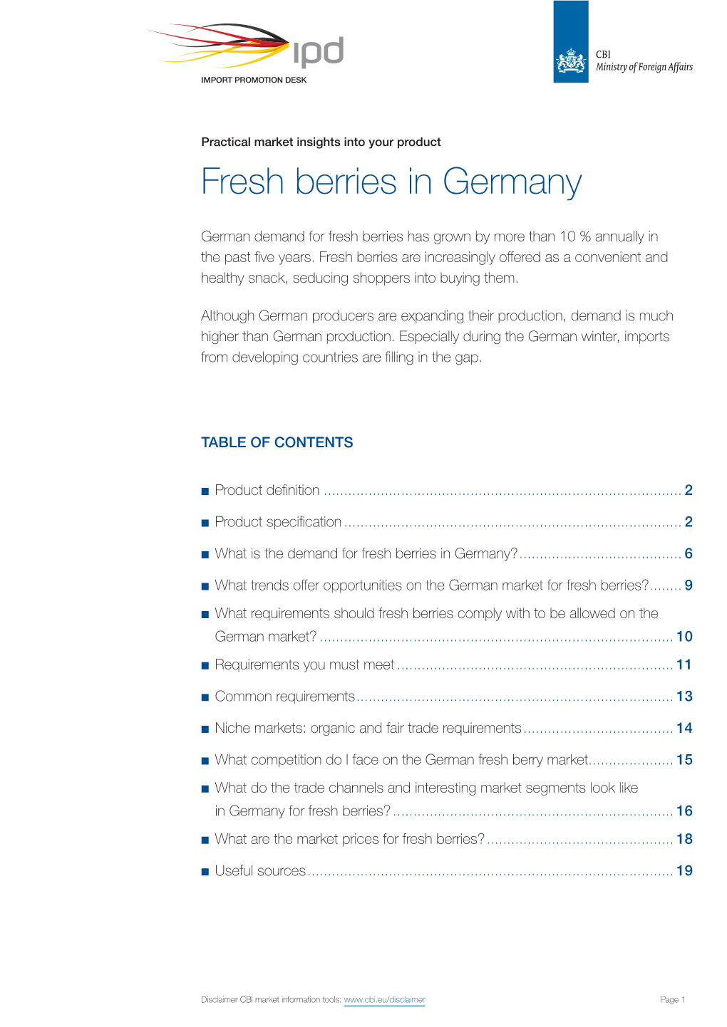 Fresh Berries in Germany