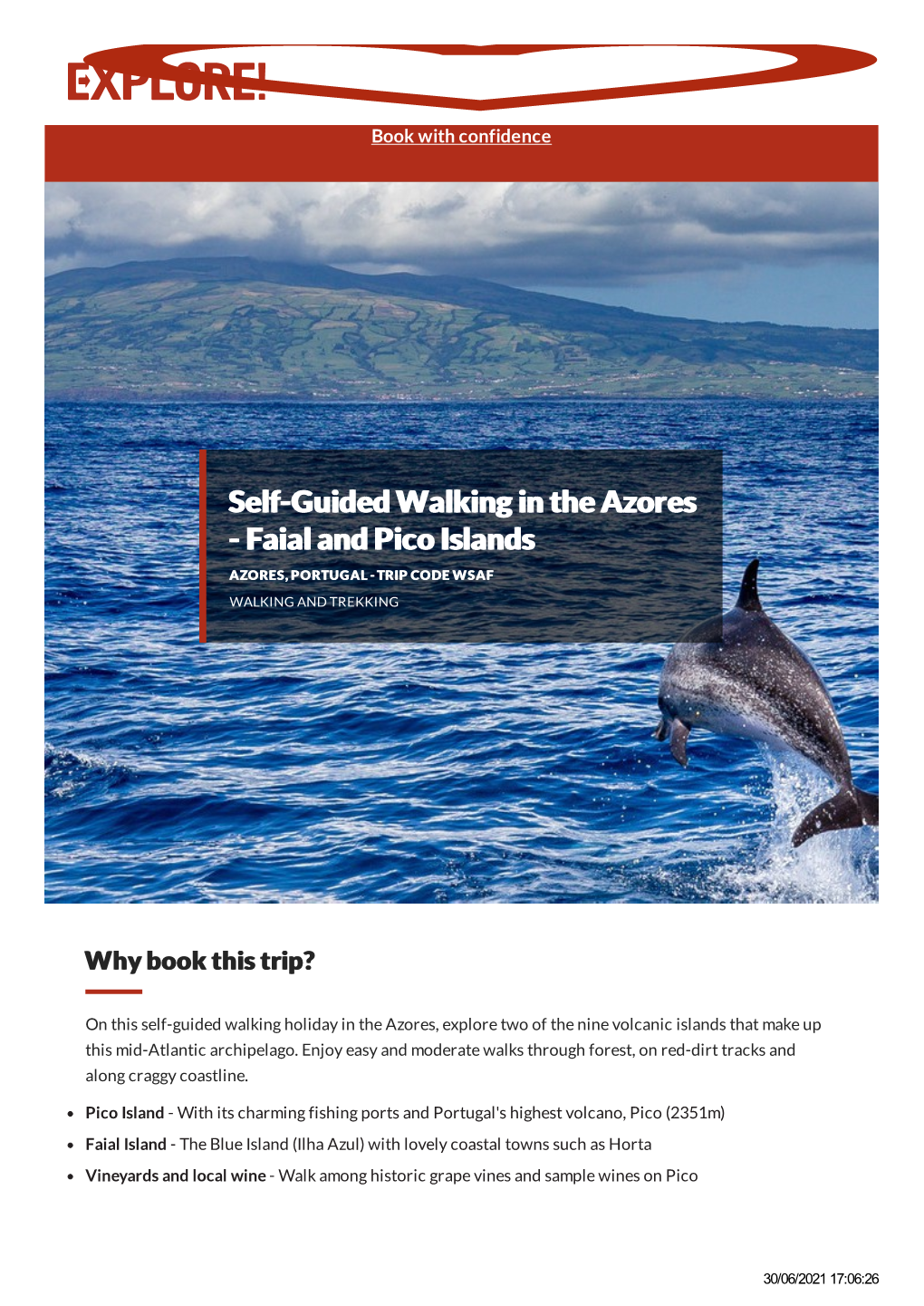 Self Guided Azores Walking Holiday