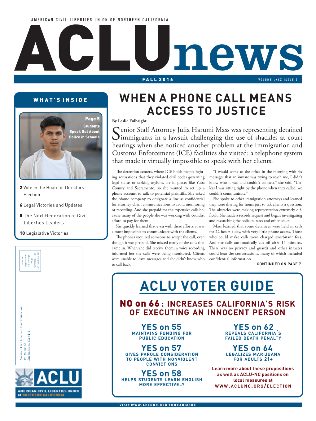 Aclu Voter Guide