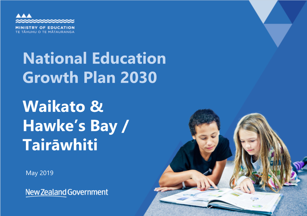 National Education Growth Plan 2030 Waikato & Hawke's Bay / Tairāwhiti