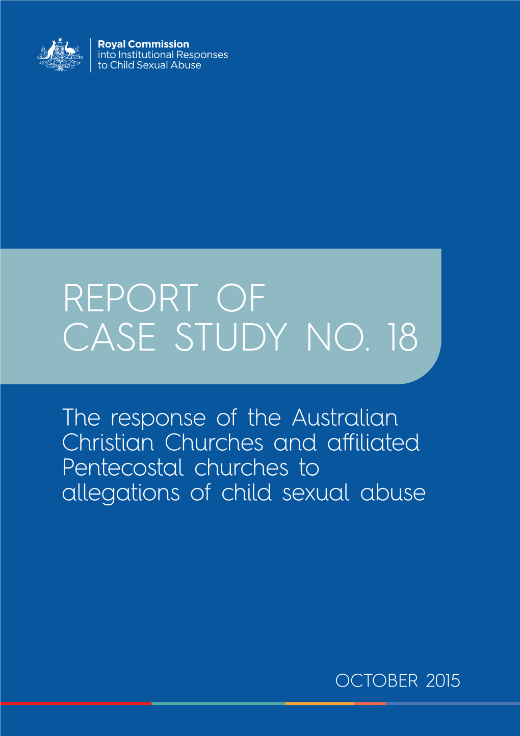 Report of Case Study No. 18