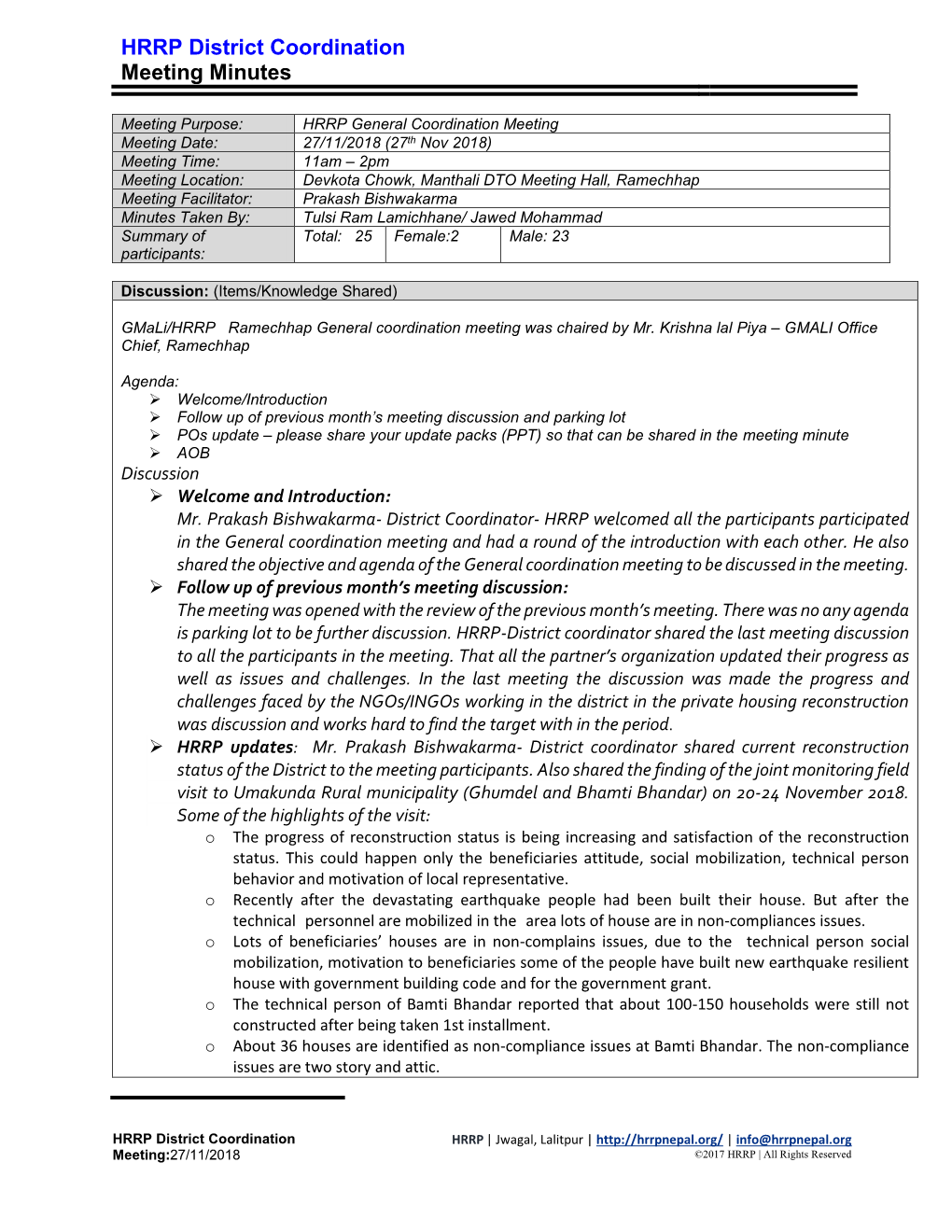 Meeting Minutes Template