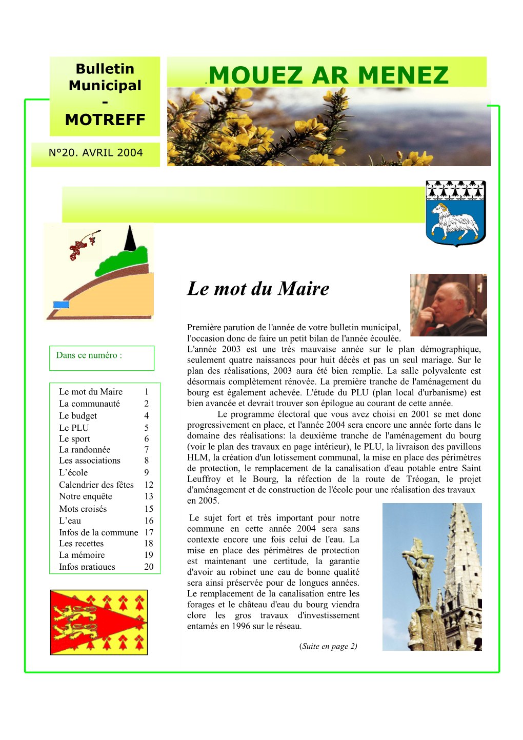 Bulletin 20 Avril 2004