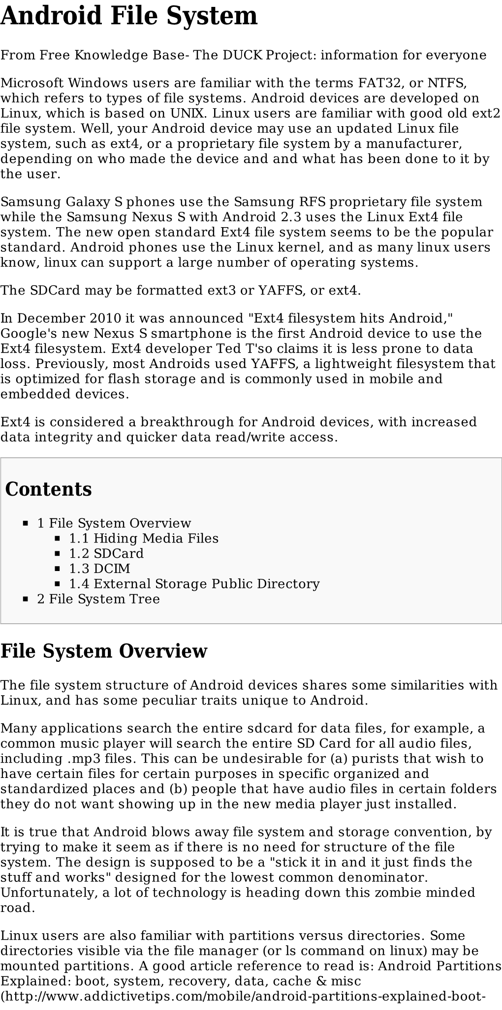 Android File System