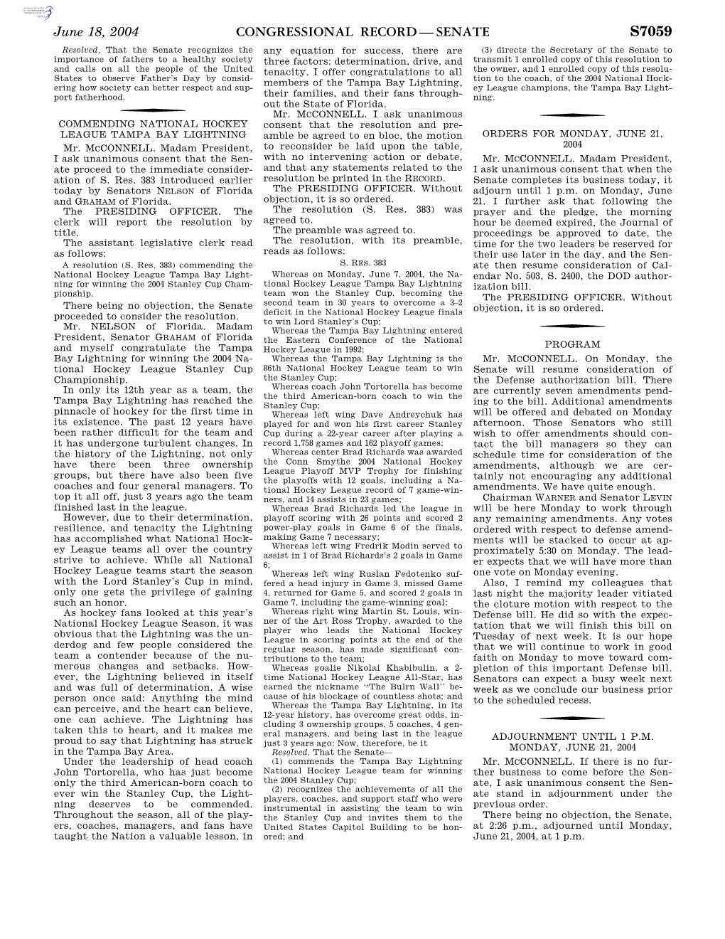 Congressional Record—Senate S7059