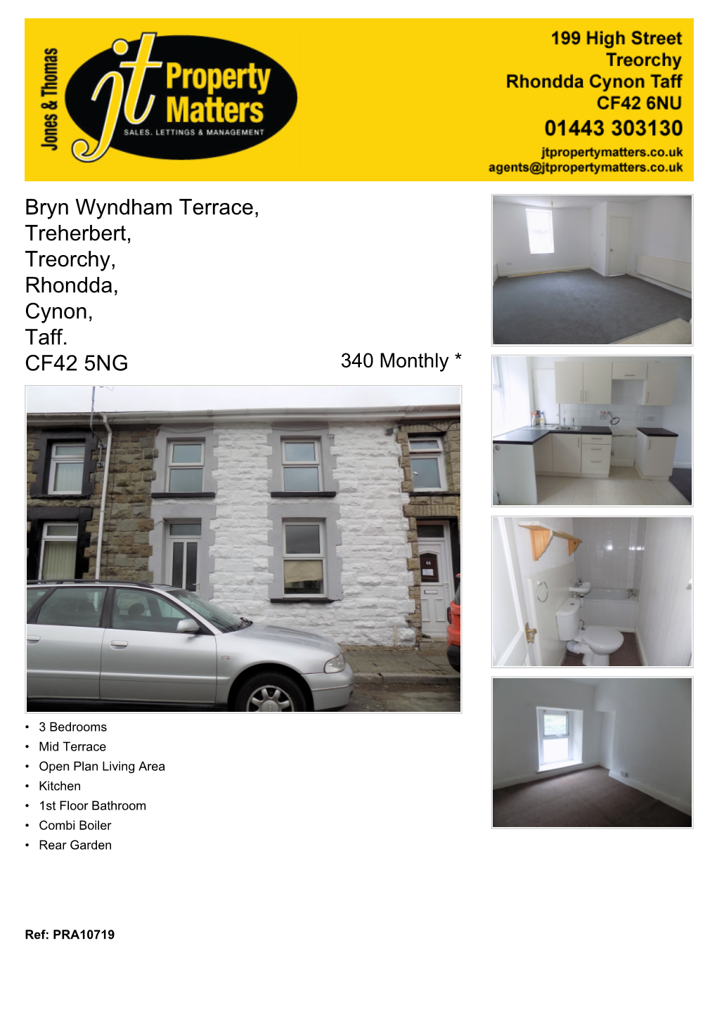 Bryn Wyndham Terrace, Treherbert, Treorchy, Rhondda, Cynon, Taff