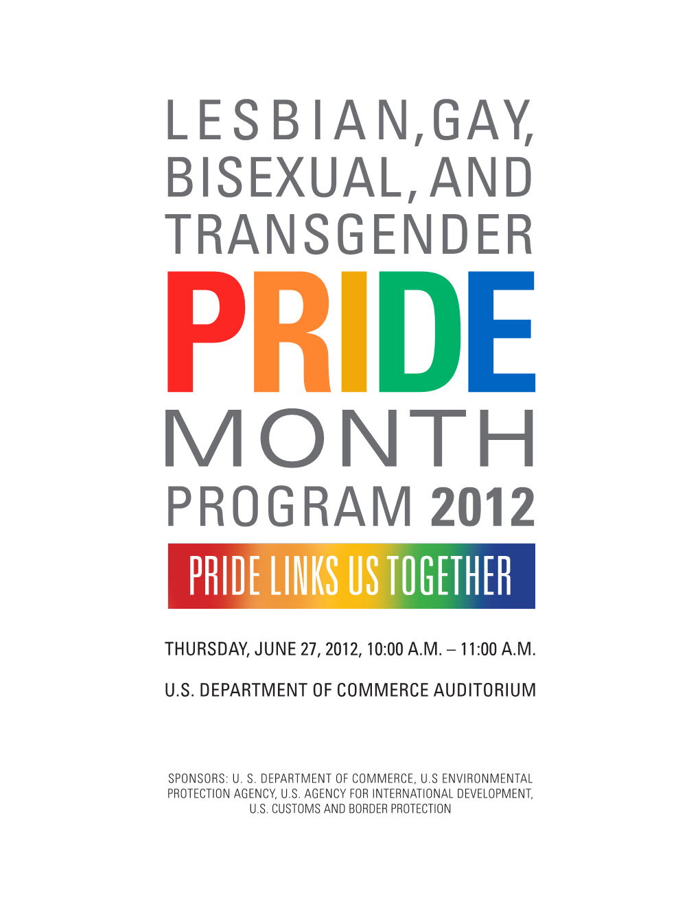 Lesbian ,Gay, Bisexual, and Transgender Program 2012