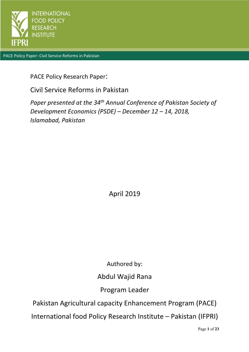 PACE Policy Research Paper