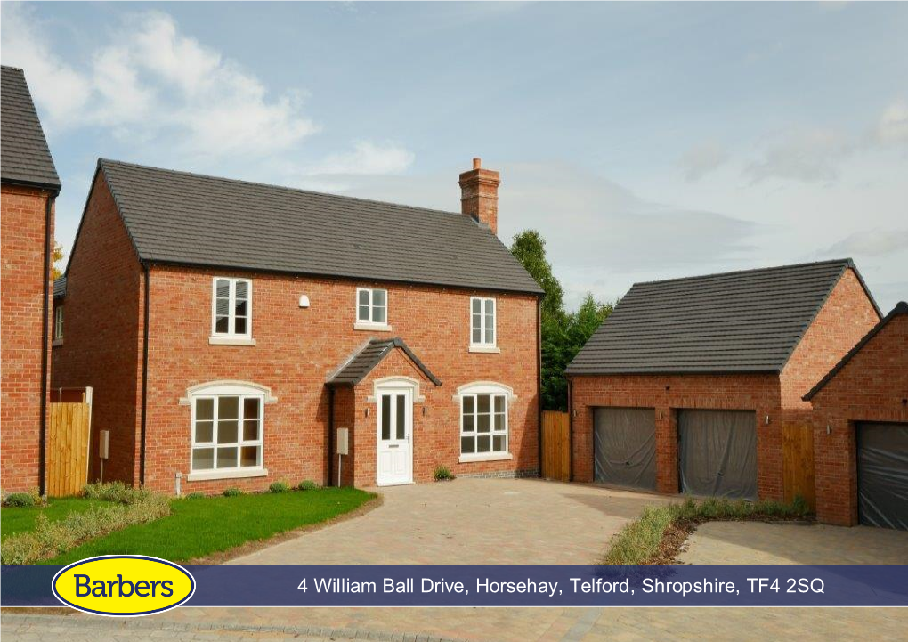 4 William Ball Drive, Horsehay, Telford, Shropshire, TF4 2SQ