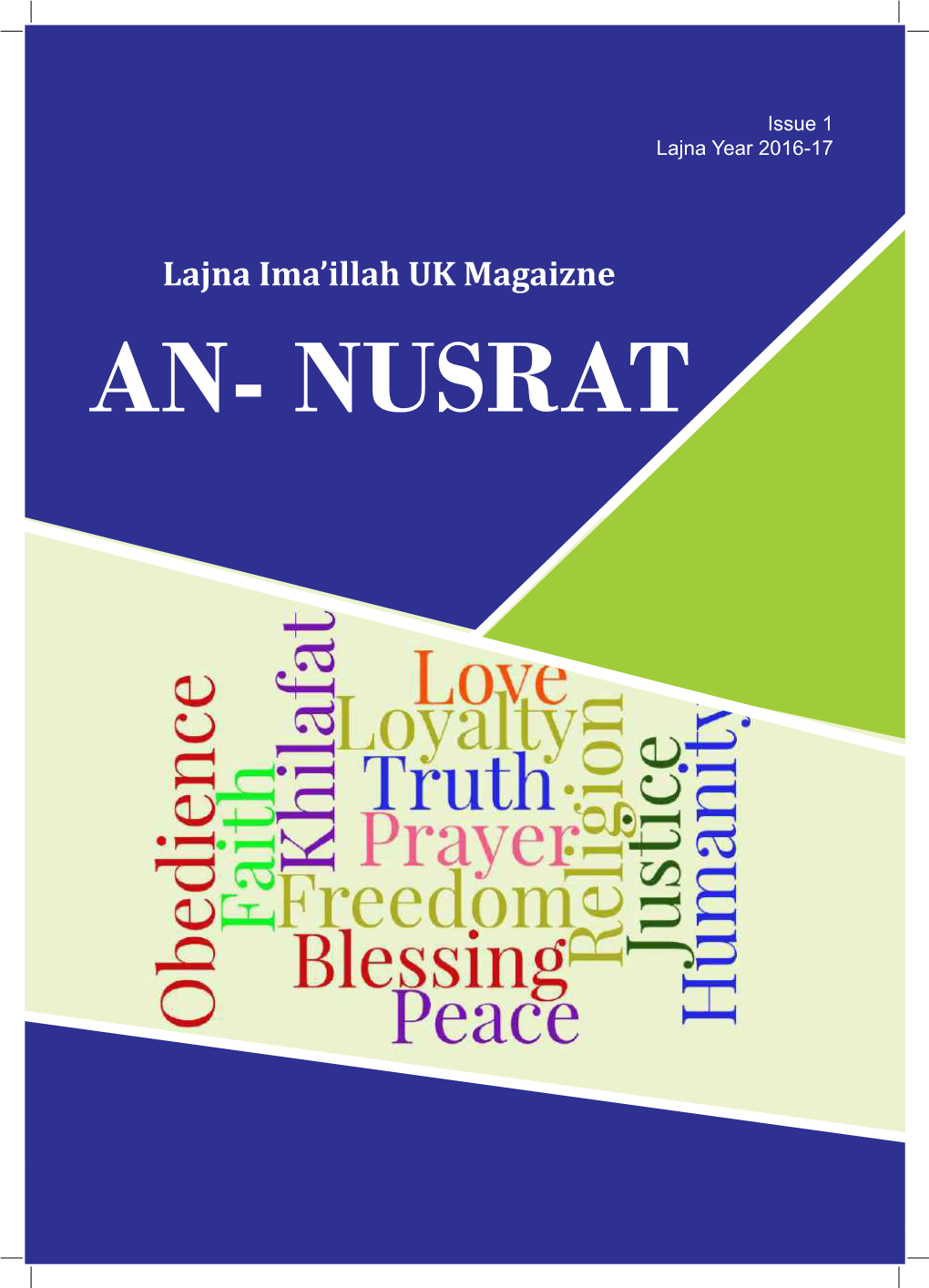 An-Nusrat 2016 – 2017 Issue 1