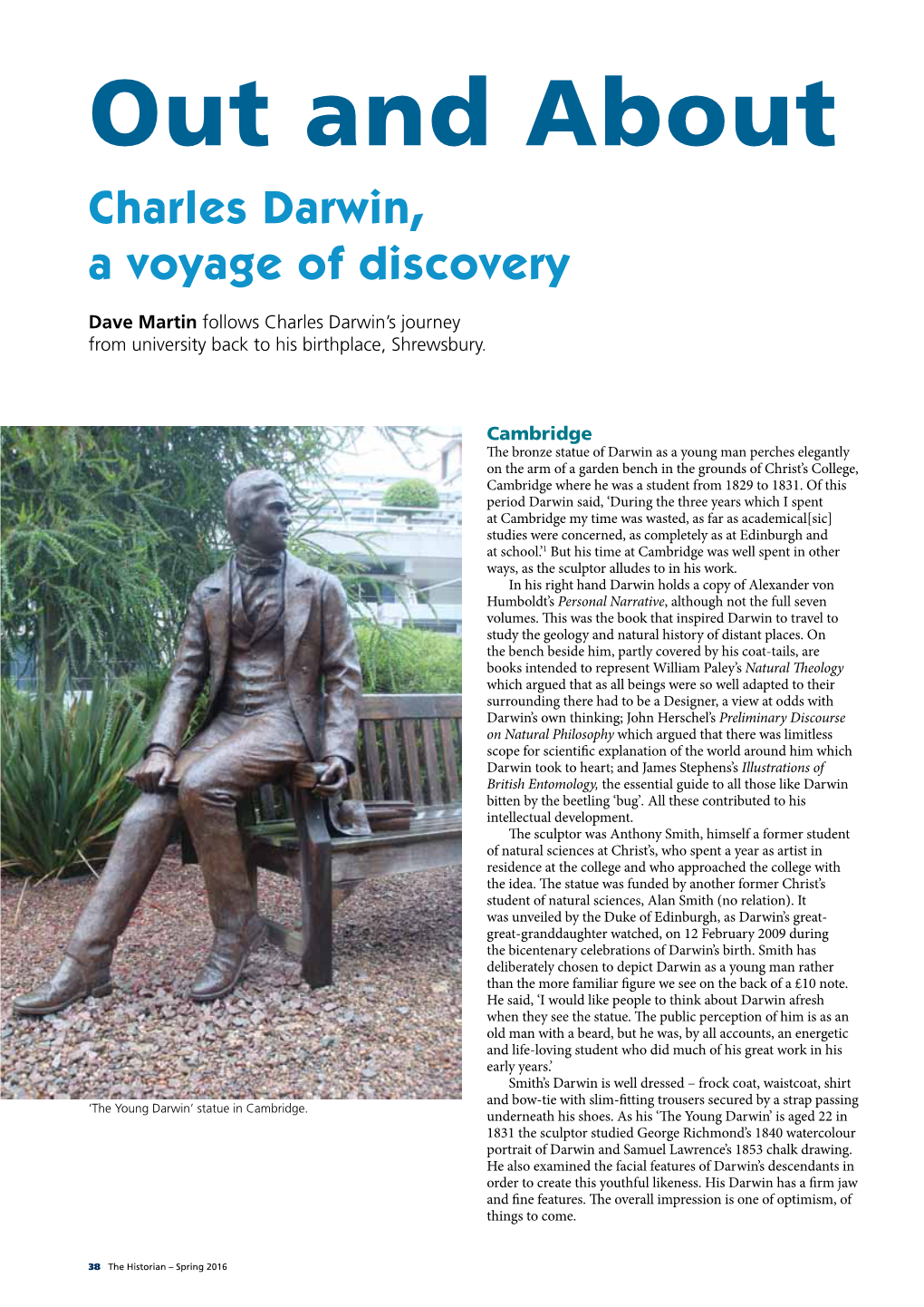 Out and About Charles Darwin, a Voyage of Discovery