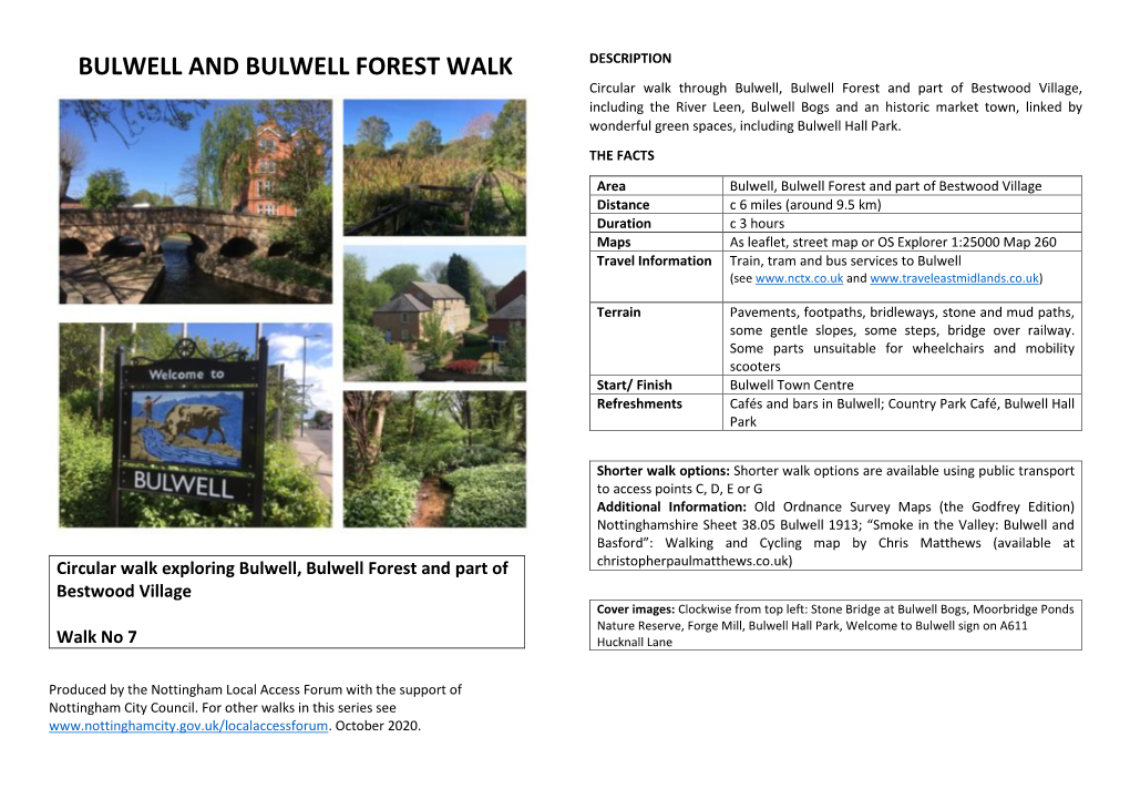 Bulwell and Bulwell Forest Walk